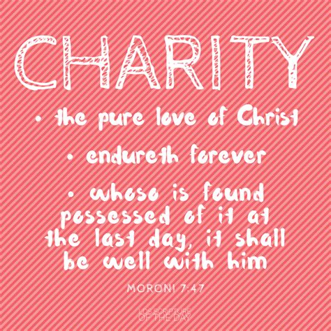 lds scriptures on charity.